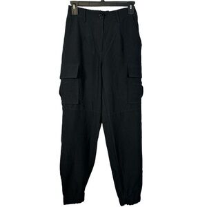 Women's Revamped Jogger Black Cargo Pants Size XXS EUC #2970